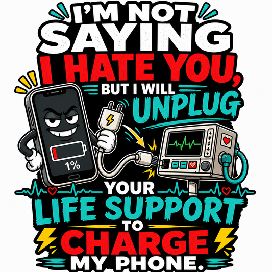 Funny Dead Battery T-Shirt
